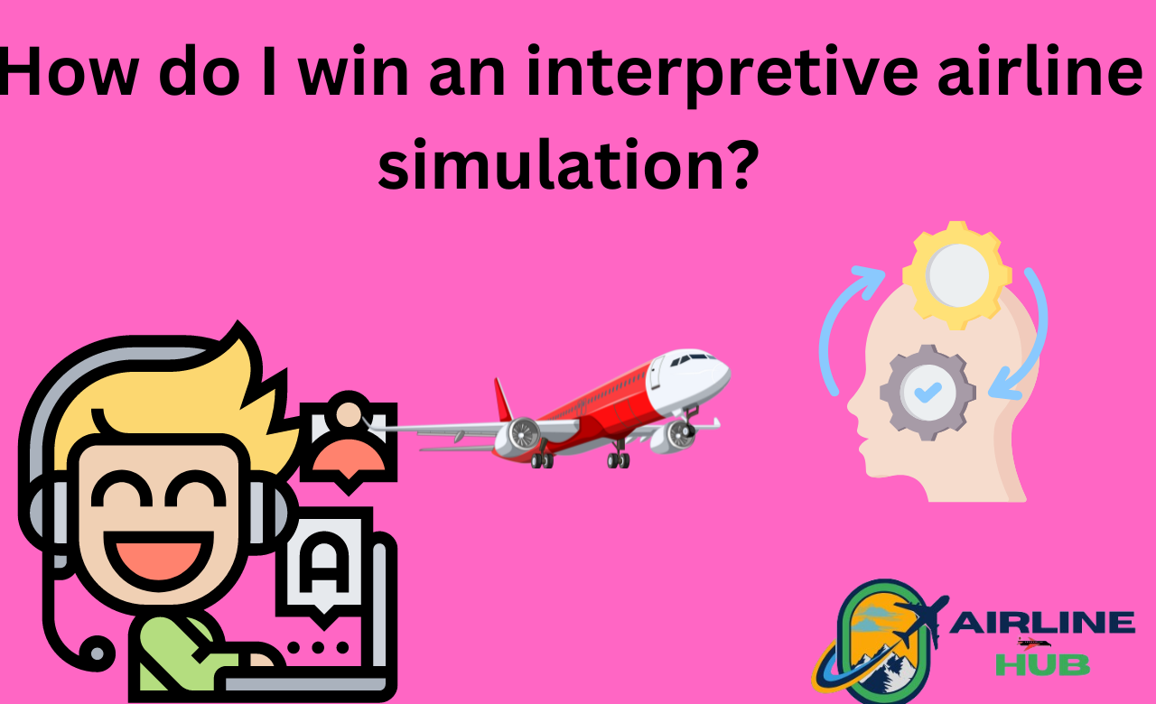 How do I win an interpretive airline simulation?